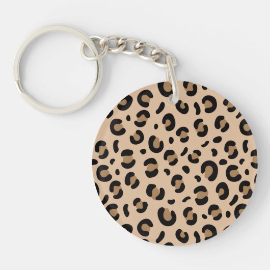 Bold Tiger Stripe Pattern – Animal Print Design Sleutelhanger (Voorkant)