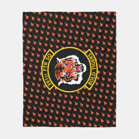 Bold Tigers F-15E straaljager patroon Fleece Deken (Voorkant)