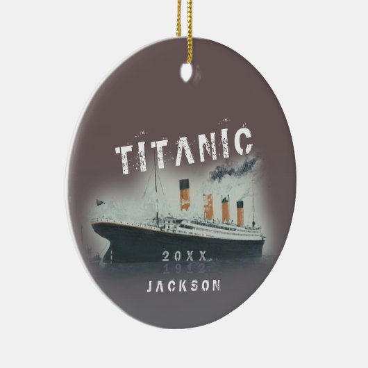 Bold Titanic Keramisch Ornament (Rechts)