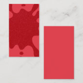 Bold Tomato Red Splash Glitter Note Card (Custom) Notitiekaartje (Voorkant / Achterkant)