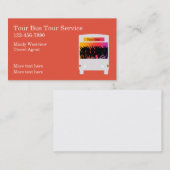 Bold Travel Bus Theme Visitekaartjes (Voorkant / Achterkant)