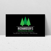 Bold Tree-service Logo Groen/zwart Visitekaartje