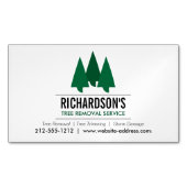Bold Tree-service Logo Magnetisch Visitekaartje (Voorkant)