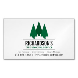 Bold Tree-service Logo Magnetisch Visitekaartje
