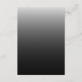 Bold Trending B&W-Photo Wedding QR Code RSVP Informatiekaartje (Achterkant)