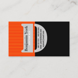 Bold Trendy Monogram Urban Dilemma Biz Profiel Visitekaartje