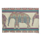 Bold Trendy Slaapkamer Kashmir Paisley Elephant Ar Kussensloop (Voorkant-Links)
