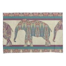 Bold Trendy Slaapkamer Kashmir Paisley Elephant Ar