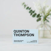 BOLD TRENDY VISITEKAARTJE (Staand voorkant)