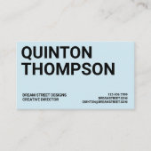 BOLD TRENDY VISITEKAARTJE (Voorkant)