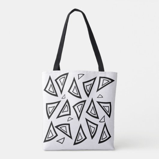 Bold Tri Art Geometrische Canvas tas (Achterkant)