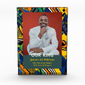 Bold Tribal Christmas Gifts for African Black Men Fotoblokken (Voorkant)