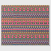Bold Tribal Zigzag Wrapping Paper - Boho Vibes Cadeaupapier (Vlak)