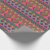 Bold Tribal Zigzag Wrapping Paper - Boho Vibes Cadeaupapier (Hoek)