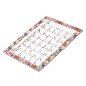 Bold Tropical Flower Calendar Notitieblok (Schuin)