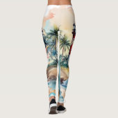 Bold Tropical Paradise Leggings voor vrouwen (Achterkant)