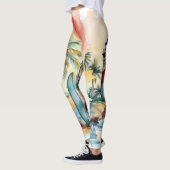 Bold Tropical Paradise Leggings voor vrouwen (Links)
