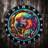 Bold Tropical Parrot Dartboard Adventure Dartbord