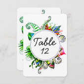 Bold Tropisch palm lef weddenschappen Kaart (Voorkant / Achterkant)