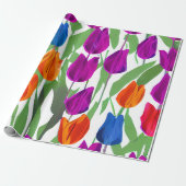 Bold Tulip Cadeaupapier (Uitgerold)