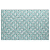 Bold Turquoise Blue Grey Ikat Tribal Art Pattern Stof (Yard (91,4 cm))