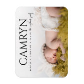 Bold Type Baby Geboortedatum: Magnet Magneet (Verticaal)