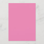 Bold Typografie Bright Pink en Red Modern Wedding Menu (Achterkant)