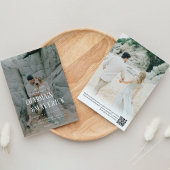 Bold Typografie Foto QR code Weddenschap Kaart