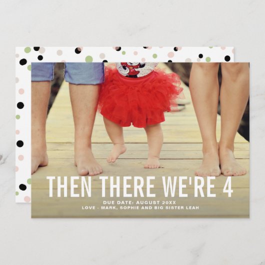 Bold Typografie Fotoaankondiging Aankondiging (Voorkant / Achterkant)