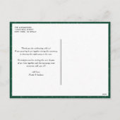 Bold Typografie Green Merry-kerstfoto Feestdagenkaart (Achterkant)