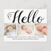 Bold Typografie "Hallo" 3 Aankondiging van de gebo (Voorkant)