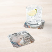 Bold Typografie Moderne Eenvoudige Minimale Foto Kartonnen Onderzetters (Insitu)