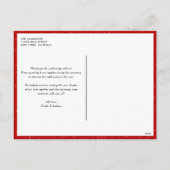 Bold Typografie Red Merry kerstfoto Feestdagenkaart (Achterkant)