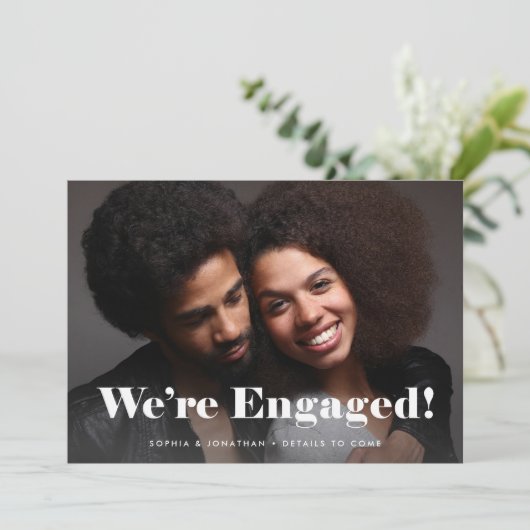 Bold Typografie Twee Aankondiging van het Foto Ver (Staand voorkant)