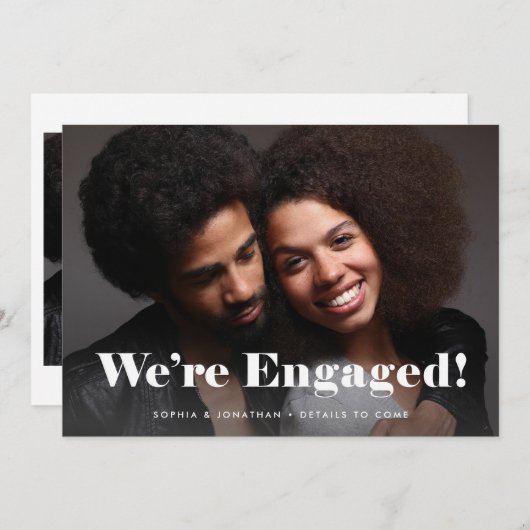 Bold Typografie Twee Aankondiging van het Foto Ver (Voorkant / Achterkant)