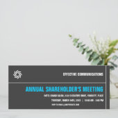 Bold Typographic Corporate Event Invitation Kaart (Staand voorkant)