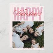 Bold Typographic Valentine’s Day Photo Card Kaart (Voorkant / Achterkant)