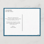 Bold Typography Blue Merry kerstfoto Feestdagenkaart (Achterkant)