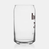 Bold Typography Brown Modern 50th Birthday Favor Blikvorm Glas (Rechts)