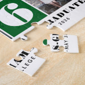 Bold typography Class of 2026 photo collage green Legpuzzel (Zijkant)