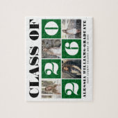 Bold typography Class of 2026 photo collage green Legpuzzel (Verticaal)