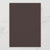 Bold Typography Custom Brown Modern Minimalist Menu (Achterkant)