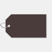 Bold Typography Custom Brown Modern Wedding Cadeaulabel (Achterkant Horizontaal)