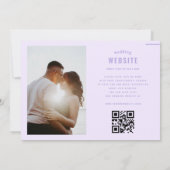 Bold Typography Digital Lila All-in-One Weddenscha Kaart (Achterkant)