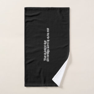 Bold Typography inspirerend Bijbeltekst Gym Handdoek