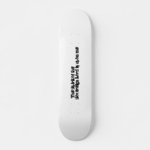 Bold Typography inspirerend Bijbeltekst  Persoonlijk Skateboard