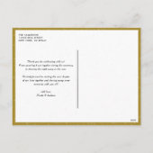 Bold Typography Oranje Merry Kerstfoto Feestdagenkaart (Achterkant)