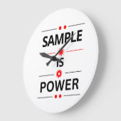 Bold Typography Quote  Grote Klok (Hoek)