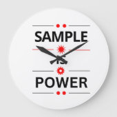 Bold Typography Quote Grote Klok (Voorkant)