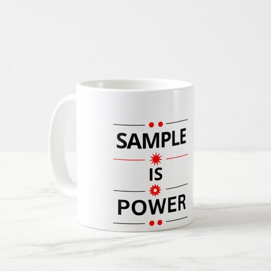 Bold Typography Quote  Koffiemok (Voorkant links)